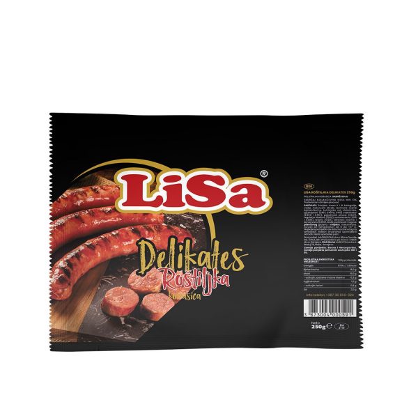 Lisa roštiljka delikates 250g