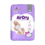 VIOLETA PELENE DOUBLE CARE AIR DRY 76kom. (2 MINI 3-6KG)+