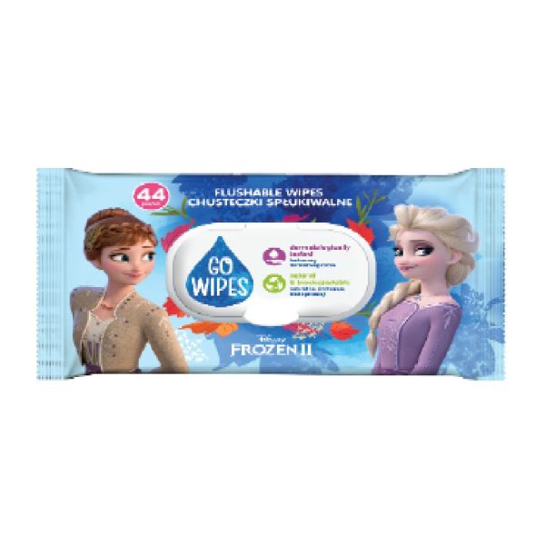 GO WIPES Vlažne maramice i toalet papir za bebe 2u1 FROZEN 44/1