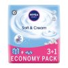 NIVEA Soft&Cream vlažne maramice 4-pack 4x63 kom