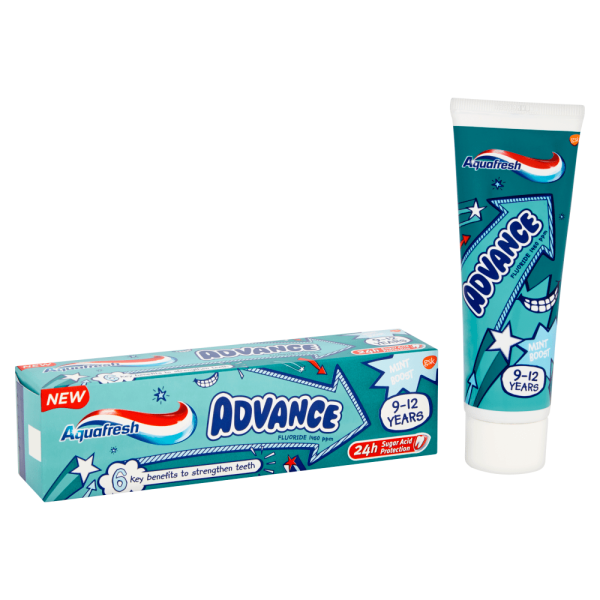 Aquafresh TP Advance Kids 9-12 god. 75ml