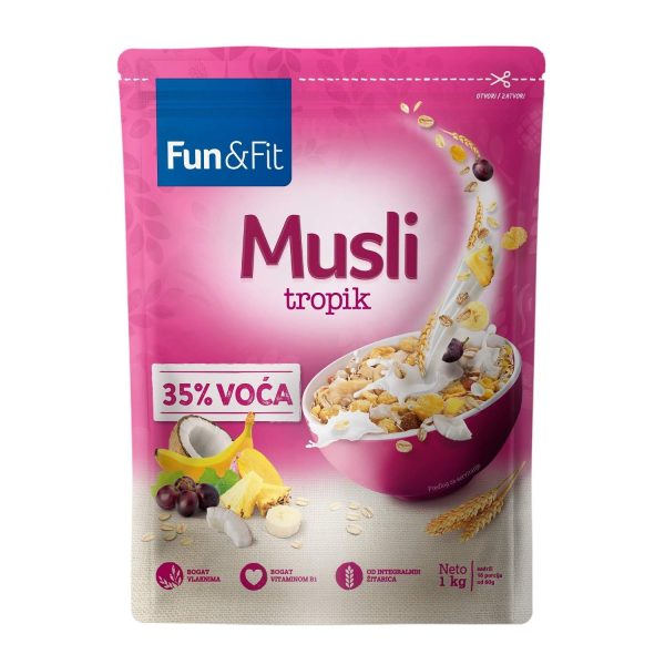 FUN&FIT MUSLI ČOKO+KAKAO 1KG