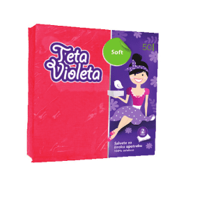 TETA VIOLETA SALVETE SOFT CRVENE 50/1,2 SL.