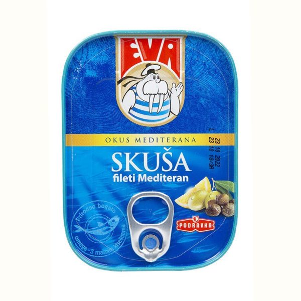 PODRAVKA EVA SKUŠA FILETI MEDITERANA 100G