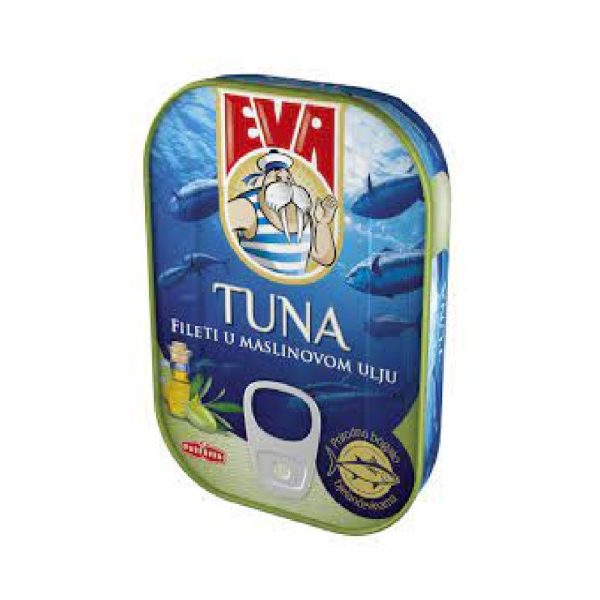 PODRAVKA EVA TUNA FILETI MASLINE  100 g