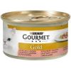 GOURMET GOLD MH Mačka Piletina i Losos 85g komadići u umaku