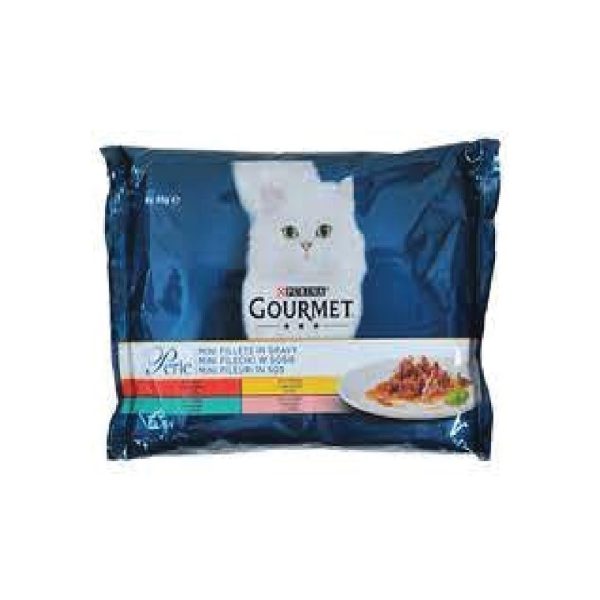 GOURMET PERLE  MH za mačke Teletina,Divljač,Govedina 4x85g