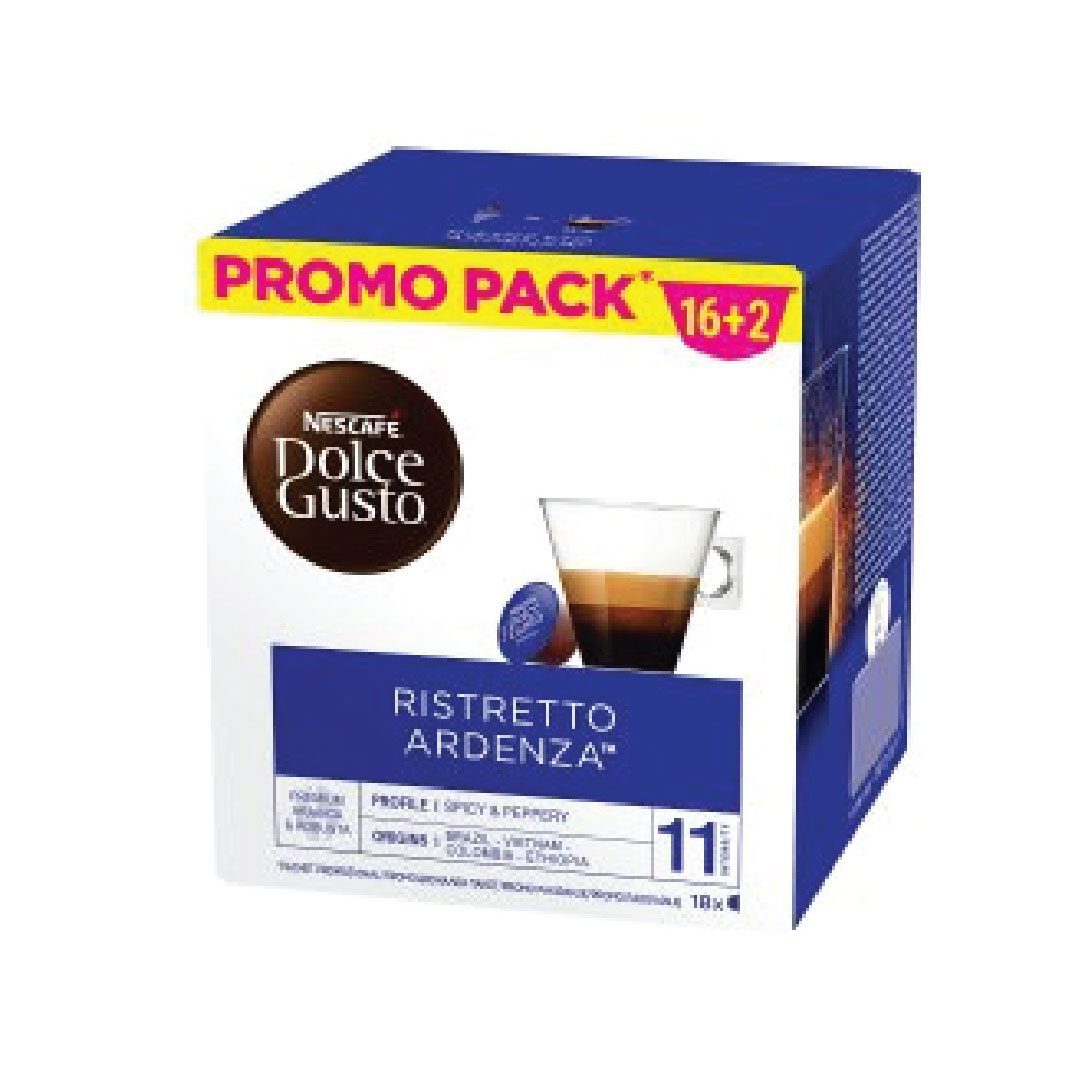 NESCAFE DOLCE GUSTO Ristretto Ardenza 126g (16+2 Gratis)