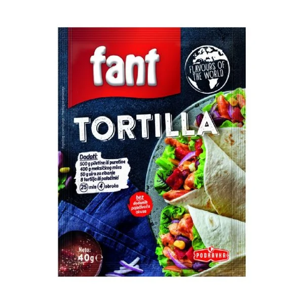 PODRAVKA FANT TORTILLA 40g