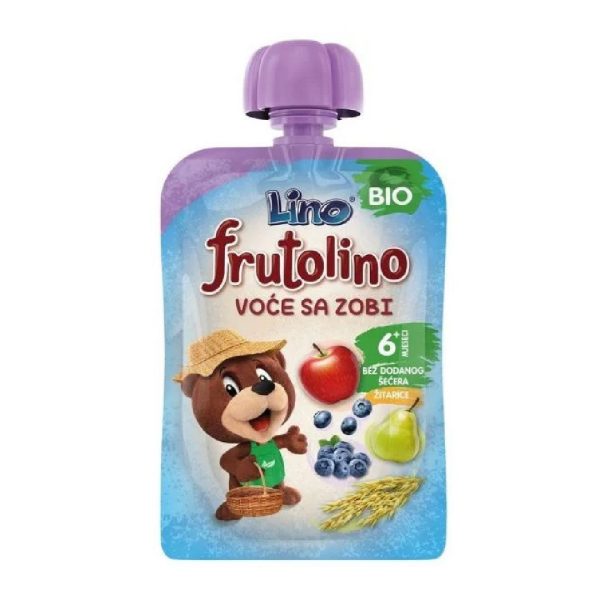 PODRAVKA FRUTOLINO BIO VOĆE SA ZOBI POUCH 100G