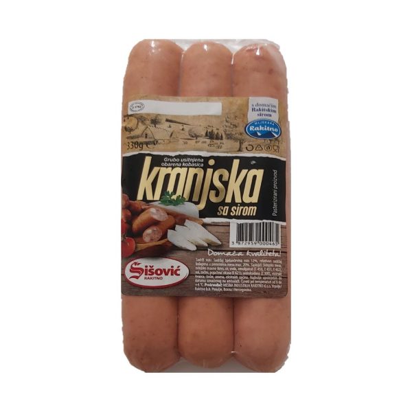 ŠIŠOVIĆ KRANJSKA KOBASICA SA SIROM VP 330g