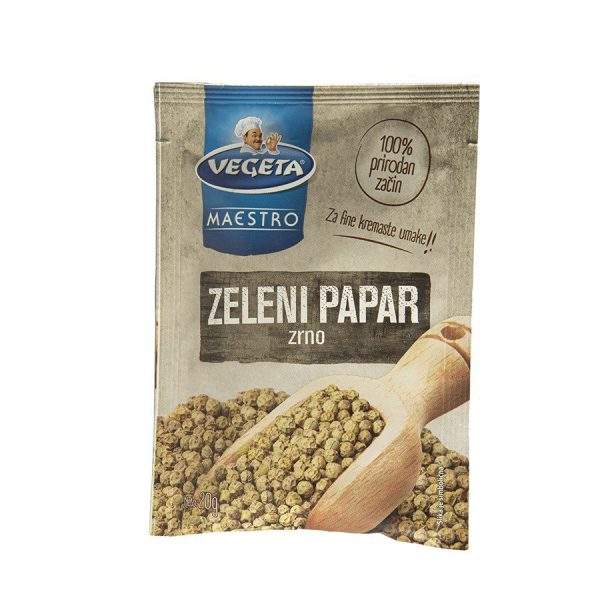 PODRAVKA VEGETA MAESTRO ZELENI PAPAR ZRNO 20G