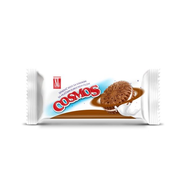 TAKOVO COSMOS KEKS 125g sa mliječnim eurocrem filom