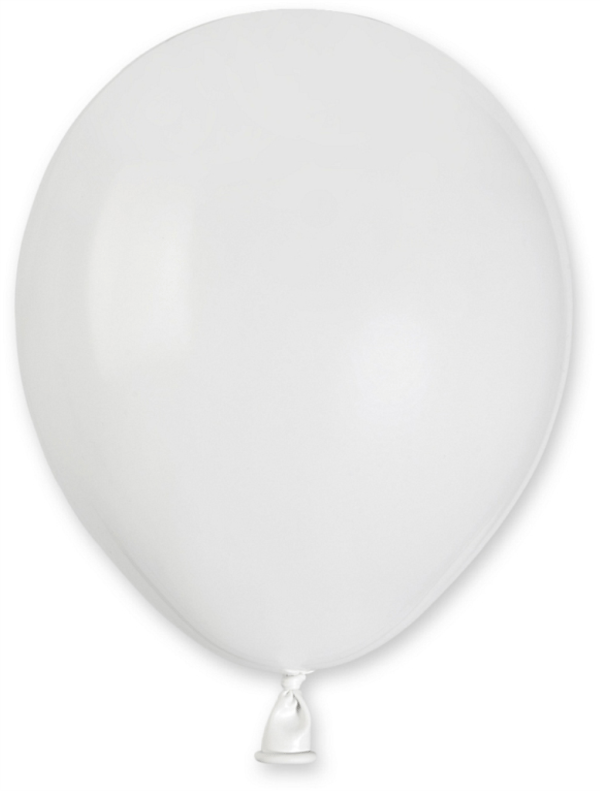 A50-01 BALONI PASTELNO BIJELI 13cm, 100/1