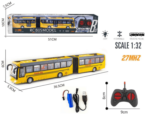 MKP605845 AUTOBUS NA DALJINSKO UPRAVLJANJE 36x6 cm