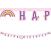 93764A BANER UNICORN RAINBOW ,HAPPY BIRTHDAY