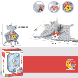 MKS765169 UDOBNI RUČNIK U OBLIKU SLONA KOJI SE MOŽE PRATI 32x23cm #
