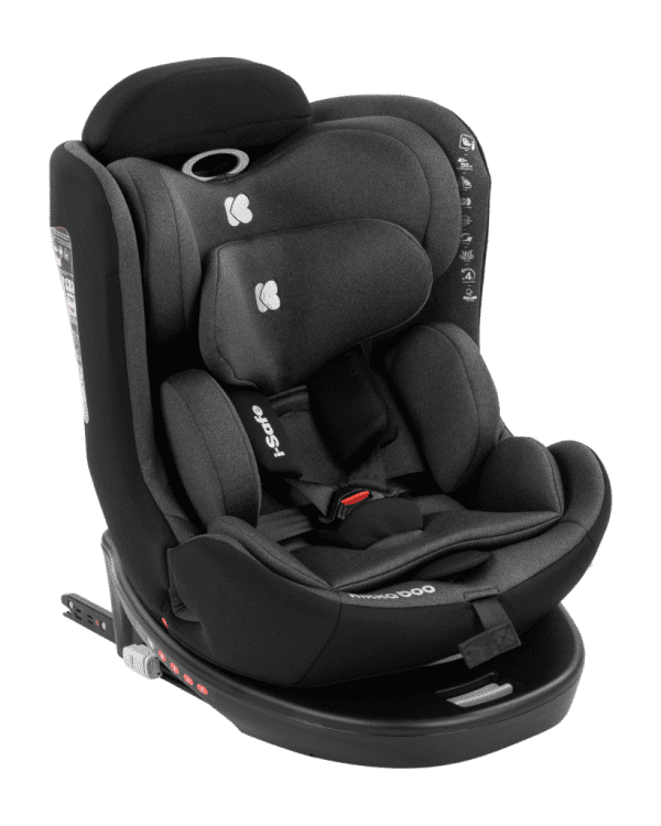 AUTOSJEDALICA KIKKA BOO 40-150CM,I-SAFE I-SIZE DARK GREY
