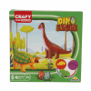 04734 PLASTELIN DINOSAUR SET 22x22cm 14kom