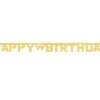 PF-GBHBZ BANNER HAPPY BIRTHDAY, ZLATNI 160x11 cm