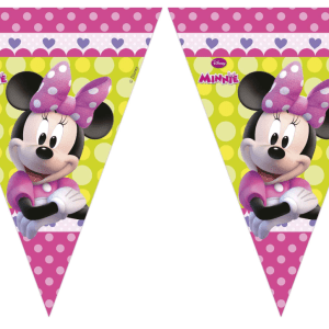 81648 BANNER MINNIE HAPPY DISNEY, 9 zastavica