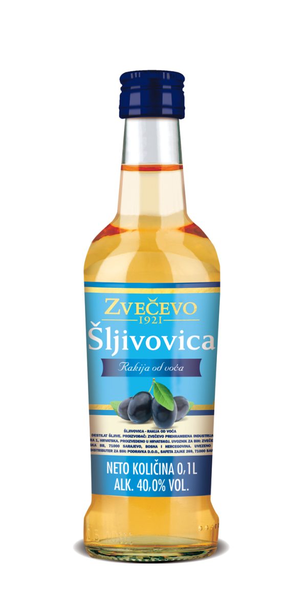 ŠLJIVOVICA PRIRODNA VOĆNA RAKIJA 40%  0