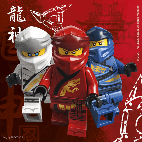 92241 SALVETE PAPIRNE LEGO NINJAGO 33x33cm 16kom