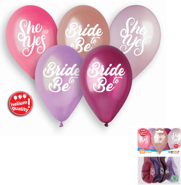 GMS120-LNG BALON BRIDE TO BE 30 cm, 5 kom