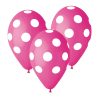 GS110-P157-07 BALON PINK S BIJELIM TOČ. 30cm 5kom