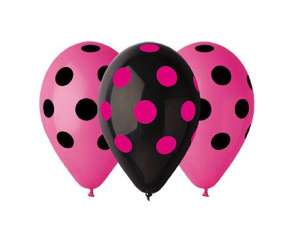 GS110-P157HN BALON PINK CRNO PINK 30cm 5kom