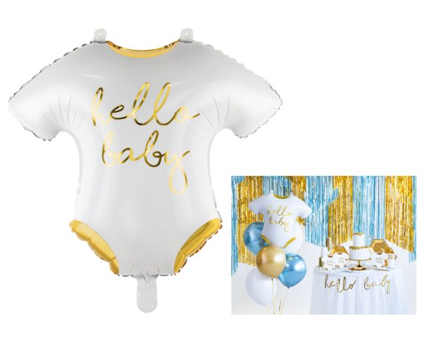 FB64-008-019ME - FOLIJSKI BALON Hello Baby 51x45 cm