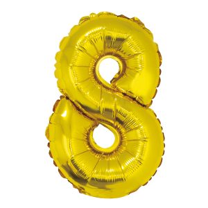 FG-C35Z8 FOLIJSKI BALON ZLATNI br.8  35cm