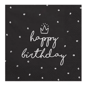 SP33-15-010 SALVETE PAPIRNE HAPPY BIRTHDAY 33x33 cm