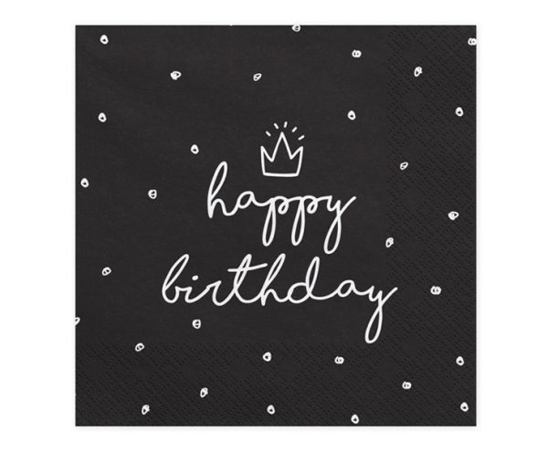 SP33-15-010 SALVETE PAPIRNE HAPPY BIRTHDAY 33x33 cm