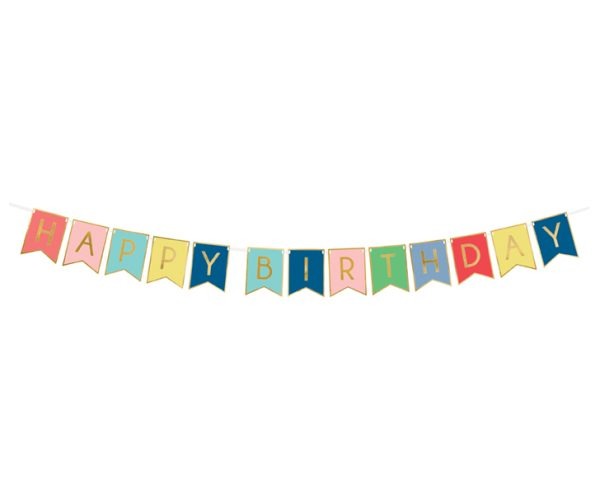 GRL56 BANER HAPPY BIRTHDAY 175x15cm