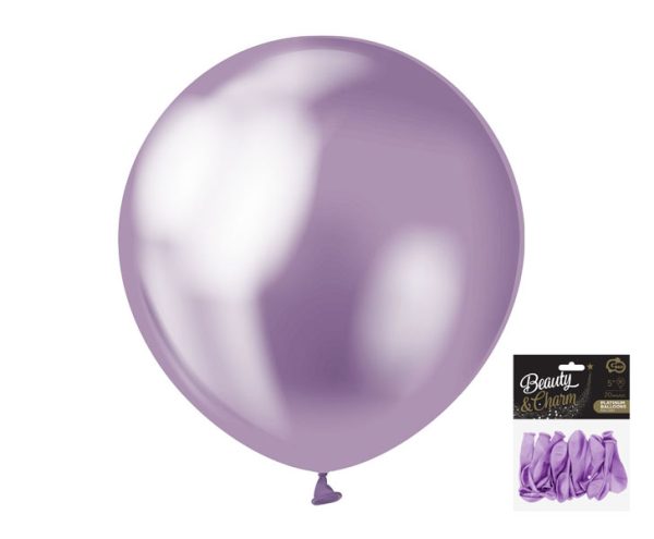 CB-5LF2 BALON  PLATINASTO LJUBIČASTA 13cm 20/1