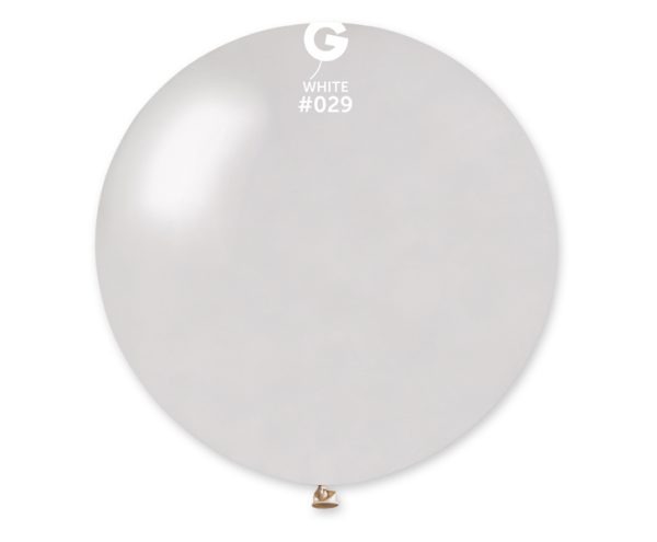 GM30-29 BALON METALIK BIJELI 10/1 80cm