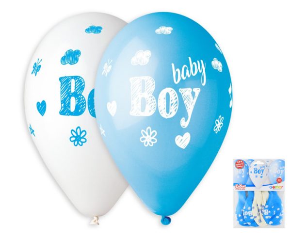 GS120-935 BALONI PREMIUM HELI BABY BOY 33cm  5/1