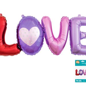 BF-LTLV FOLIJSKI BALON LOVE 74cm