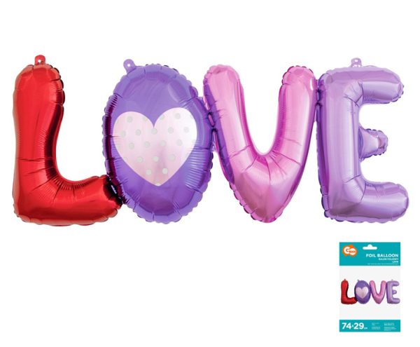 BF-LTLV FOLIJSKI BALON LOVE 74cm