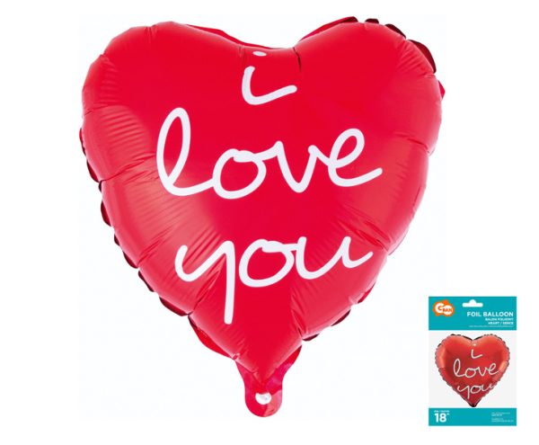 FG-S36ILN FOLIJSKI BALON SRCE 36cm  I LOVE YOU