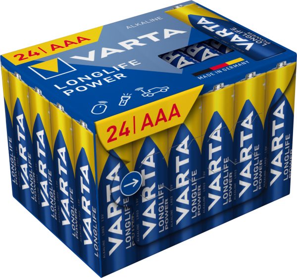VARTA LONGLIFE POWER BATERIJA LR03, AAA, 1,5V 24/1