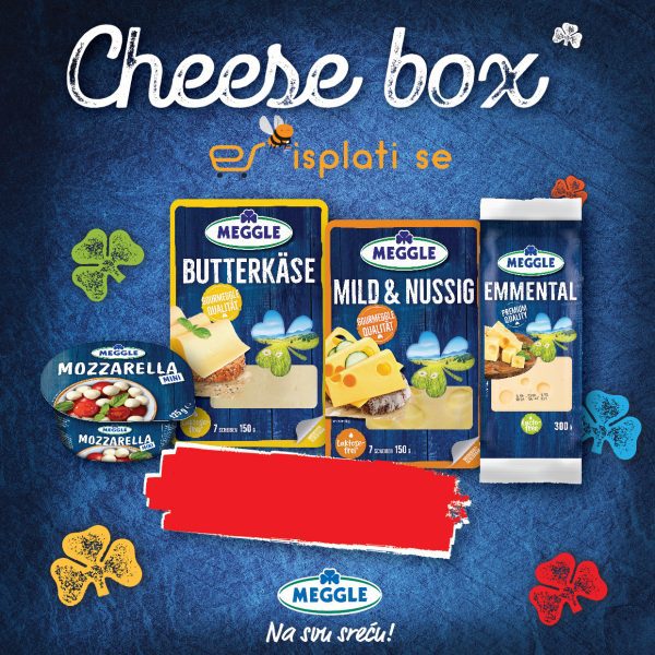 MEGGLE Mozzarella Mini 125g + MEGGLE Butterkäse 150g + MEGGLE Mild & Nussig 150g + MEGGLE Emmental sir 300g