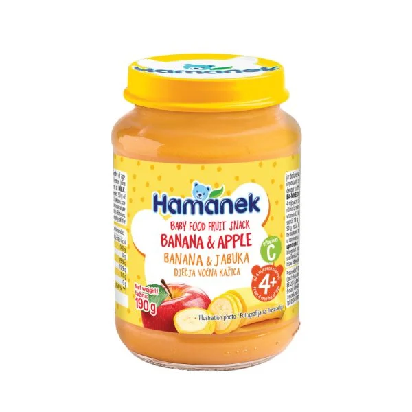 KAŠICA HAMANEK BANANA-JABUKA 190G