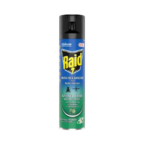 RAID SPREJ PROTIV MUHA I KOMARACA EUCALPTUS 400ML
