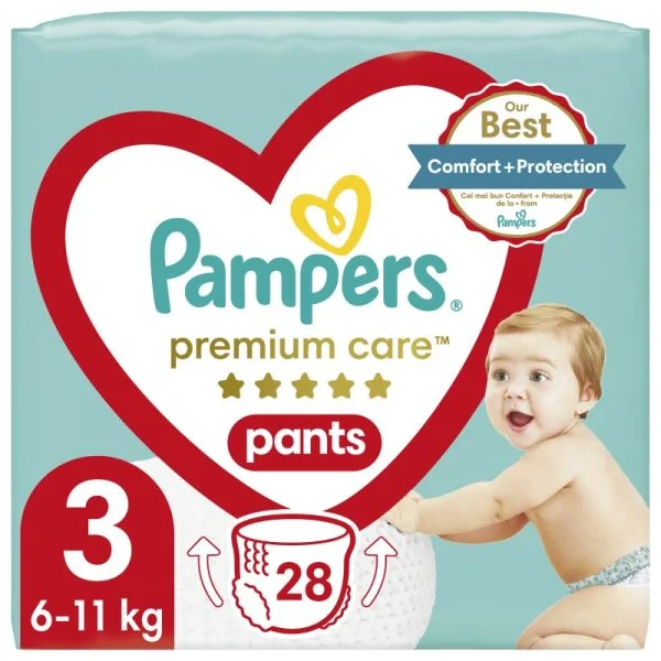 PAMPERS GAĆICE PREMIUM CP MIDI (28 kom)