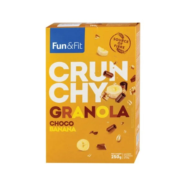 FUN&FIT GRANOLA CRUNCHY ČOKO BANANA 250G