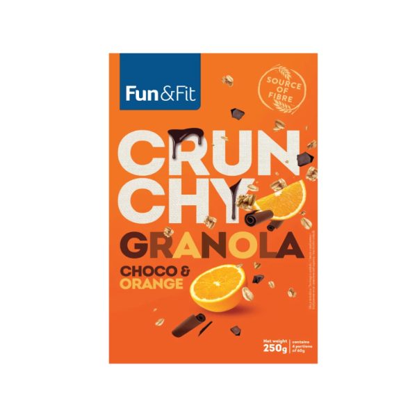 FUN&FIT GRANOLA CRUNCHY ČOKO NARANČA 250G