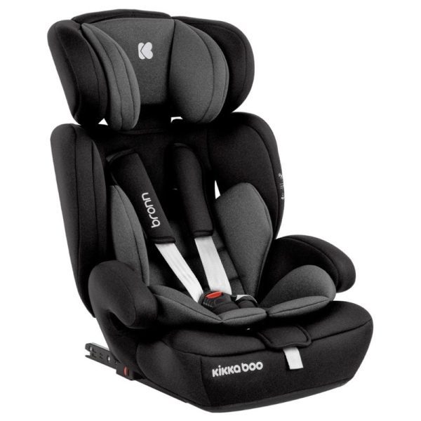 KIKKA BOO AUTOSJEDALICA BRONN ISOFIX 9-36KG, BLACK